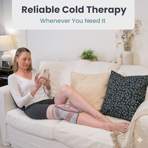 funda de hielo colorida para rodilla