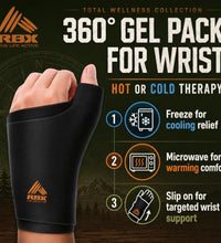 funda de hielo con apoyo para el pulgar