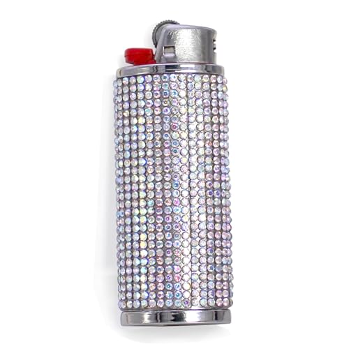 funda de metal brillante para encendedor