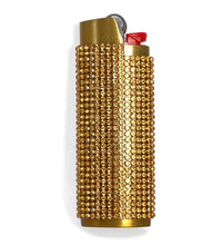 funda de metal brillante para encendedor
