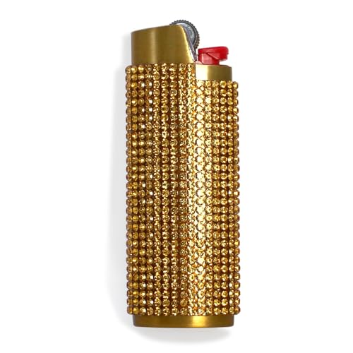 funda de metal brillante para encendedor