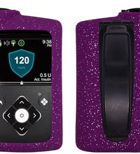 funda de silicón morado para bomba de insulina