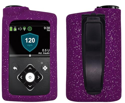 funda de silicón morado para bomba de insulina