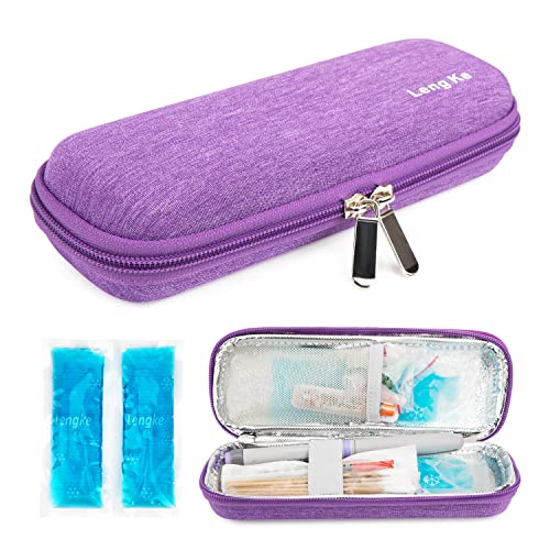 funda de viaje para insulina morada