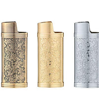 funda encendedor mini BIC bronce