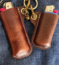 Funda marrón oscuro para encendedores