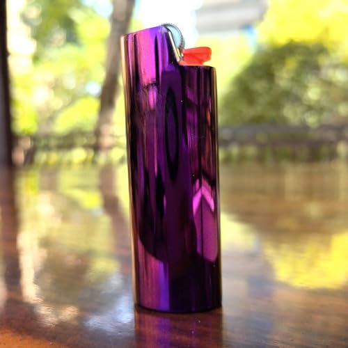 funda metal encendedor Bic espejo