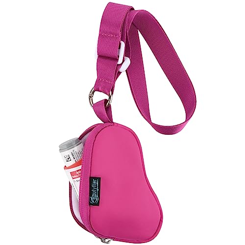 Funda para inhalador de asma rosa