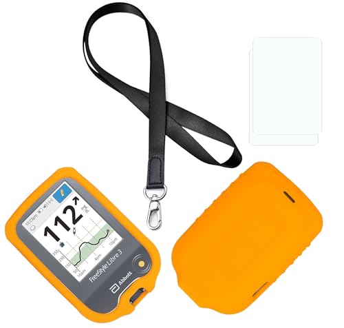 funda silicón premium naranja Freestyle Libre
