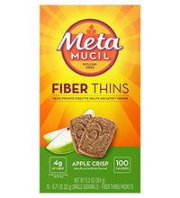 galletas de fibra Metamucil sabor manzana crujiente