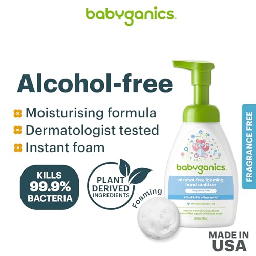 gel antibacterial sin alcohol para bebés
