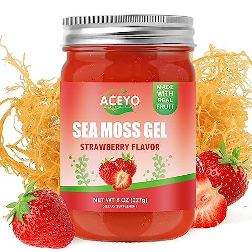 gel de musgo marino natural sabor fresa