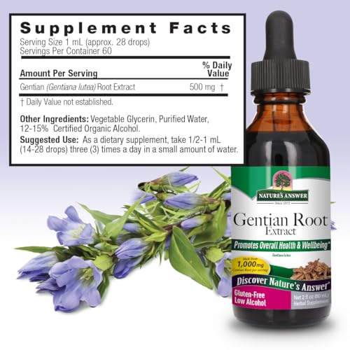 genciana Nature's Answer libre de gluten