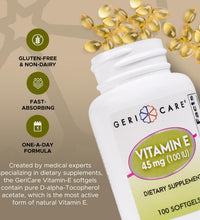 GeriCare 100 cápsulas de Vitamina E