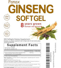 Ginseng coreano en cápsulas suaves