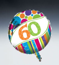 globo mylar cumpleaños 60 brillante