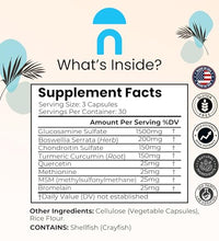 Glucosamina y cúrcuma para salud articular