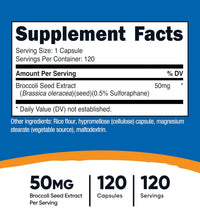 Glucosinato de Sulforafano 120 cápsulas