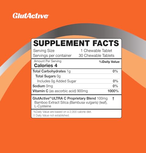 GlutActive vitaminas masticables