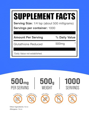 Glutatión Reducido de BulkSupplements.com