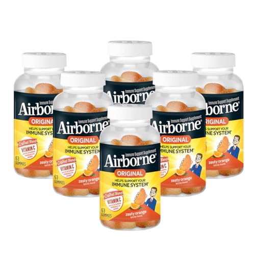gomitas Airborne vitamina C sabor naranja