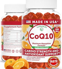 gomitas CoQ10 Lunakai para energía