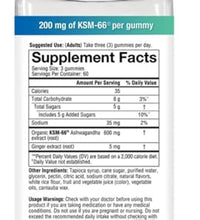 gomitas de ashwagandha 200mg por unidad