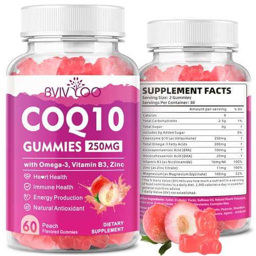 gomitas de CoQ10 sin azúcar para energía
