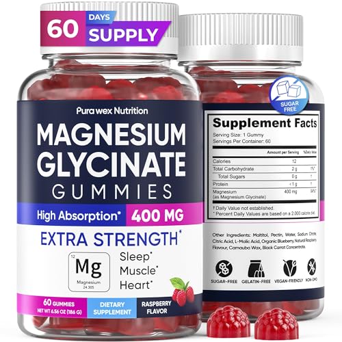gomitas de magnesio glicinato para relajación