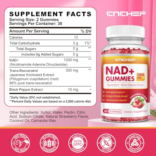 gomitas de NAD+ para hombres y mujeres