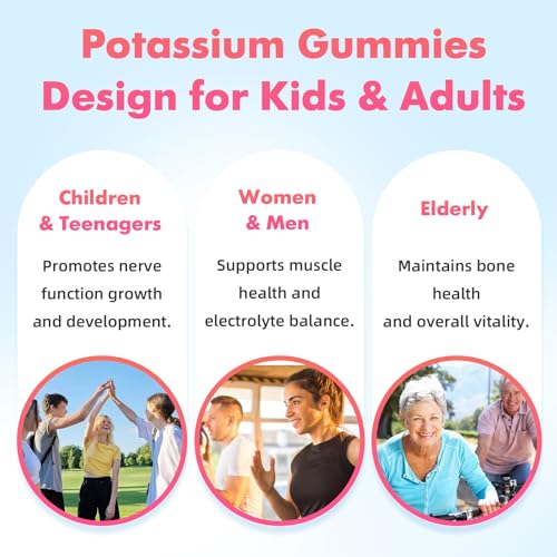 gomitas de potasio para adultos activos