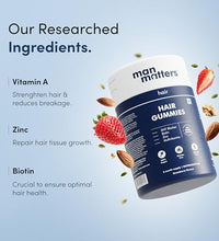gomitas masticables para el cabello