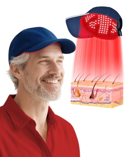 gorro de terapia de luz roja para cabello