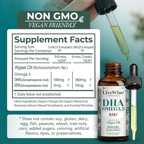 gota de DHA para desarrollo cerebral