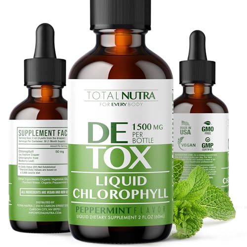 Gotas de clorofila para energía natural