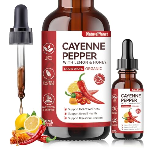 Gotas de pimienta de cayena para salud