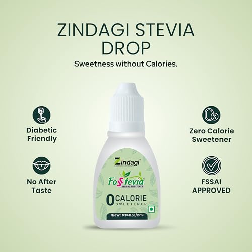 Gotas de stevia para dieta saludable