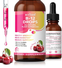 Gotas de vitamina B12 para energía