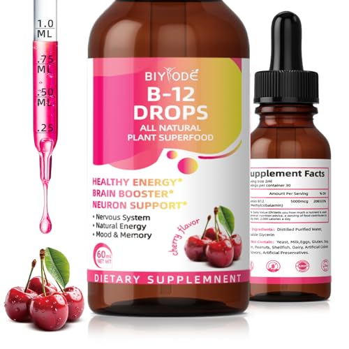 Gotas de vitamina B12 para energía
