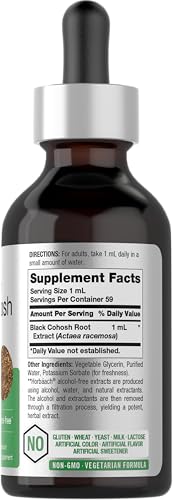 Gotas herbales sin alcohol cohosh