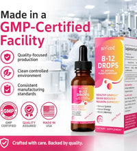 Gotas naturales de B12 para bienestar