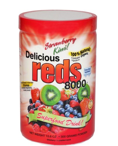 Greens World Reds 8000 sabor fresa-kiwi