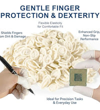 guantes blancos para tatuajes y belleza