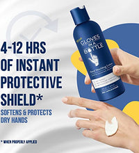 guantes en una botella para protección
