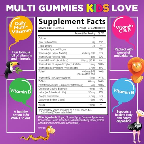 gummies multivitaminas con vitamina D