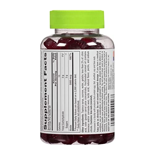 gummy de biotina para salud capilar