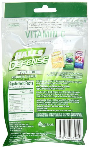 Halls Defense sin azúcar para garganta