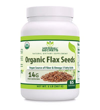 Herbal Secrets semillas de lino orgánicas
