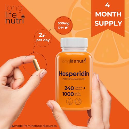 Hesperidina 240 cápsulas para bienestar diario