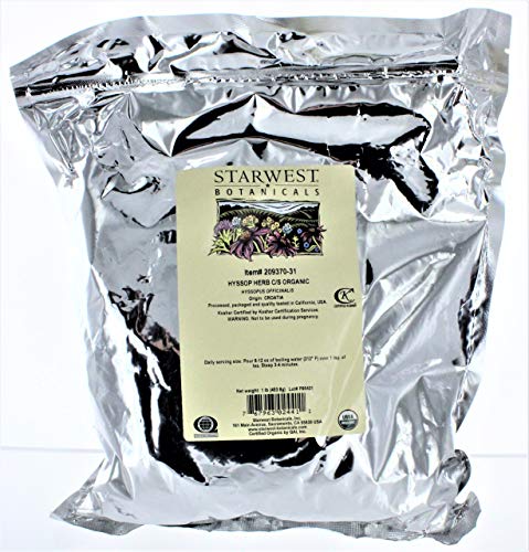 hierba de hisopo orgánica para infusiones